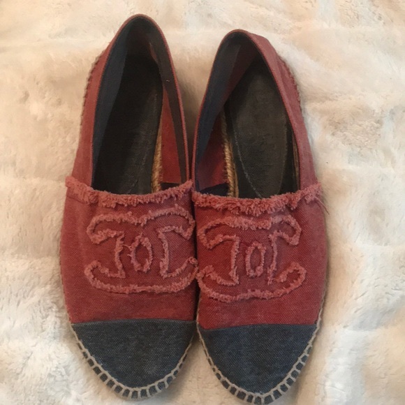 red chanel espadrilles